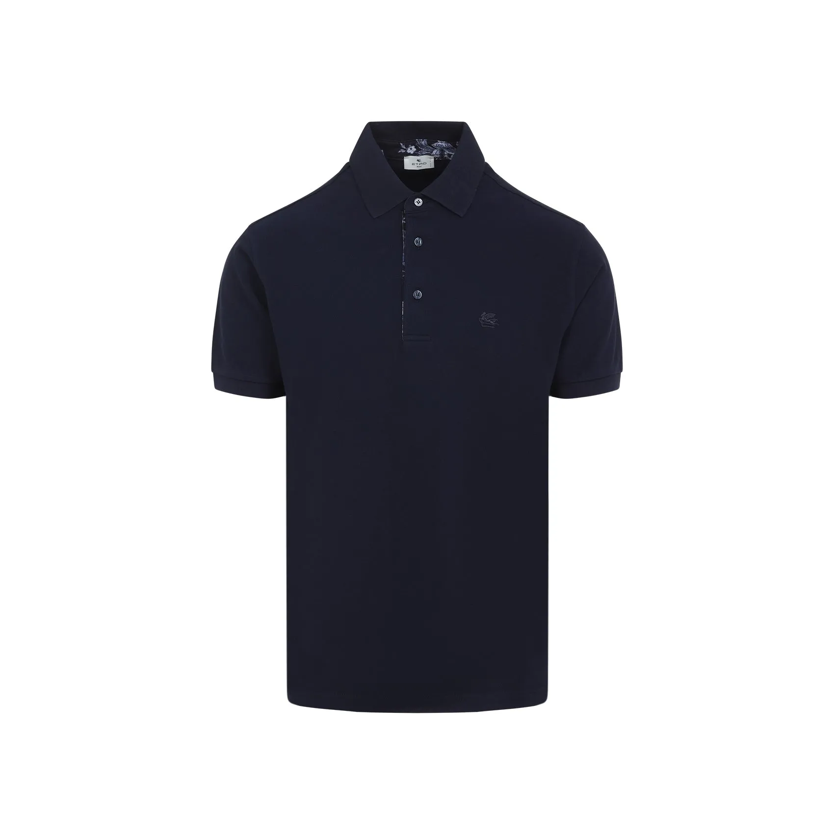 Dark Blue Cotton Roma Polo