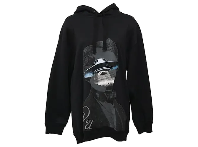Valentino Garavani Felpa grafica Valentino x Undercover in jersey di cotone nero