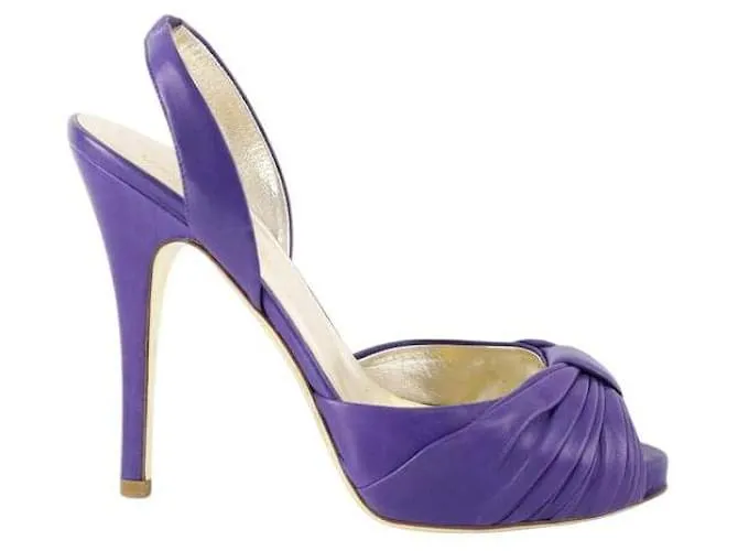 Valentino Tacchi in pelle Porpora