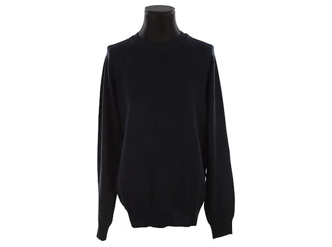 Ami Maglione di cotone blu