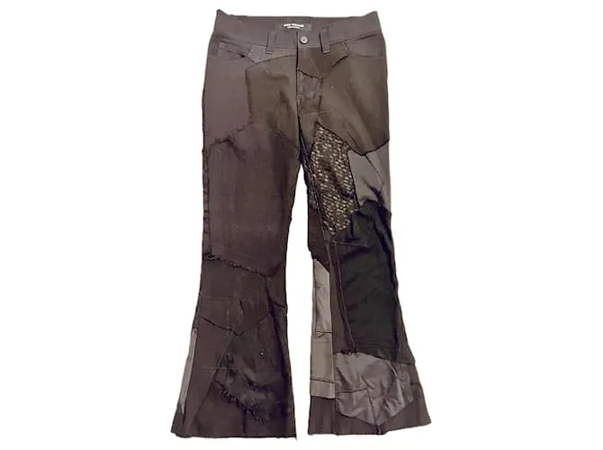 Comme des Garcons × Junya Watanabe Pantaloni Patchwork Nero
