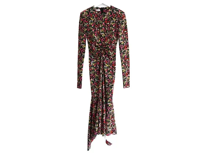 Abito midi floreale Philosophy di Lorenzo Serafini Multicolore