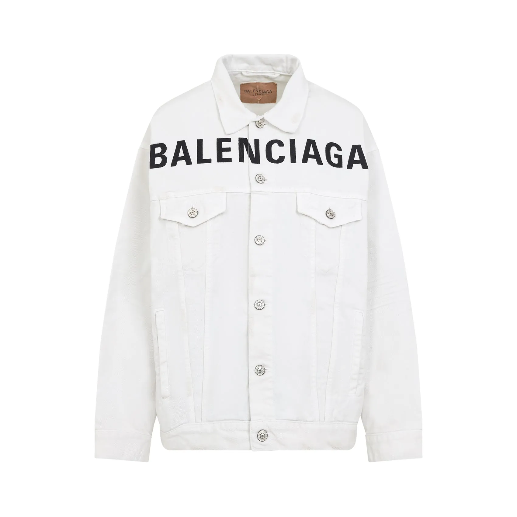 White Regular Cotton Jacket