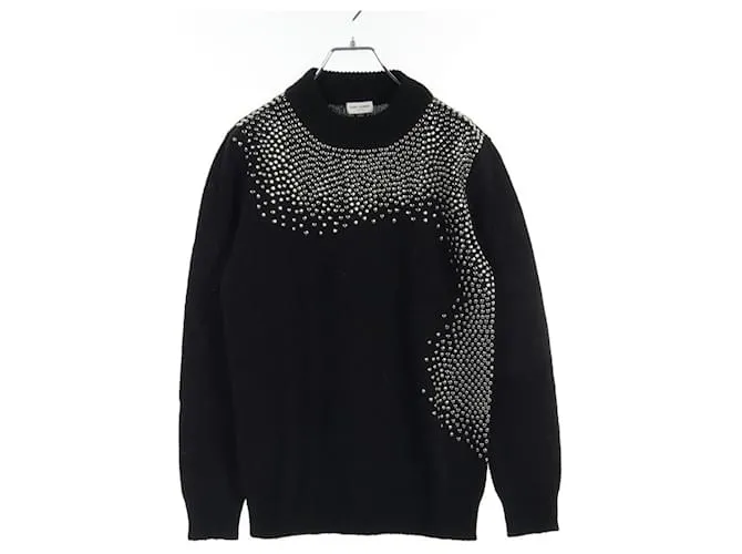 Yves Saint Laurent Maglione in lana Saint Laurent Paris Nero