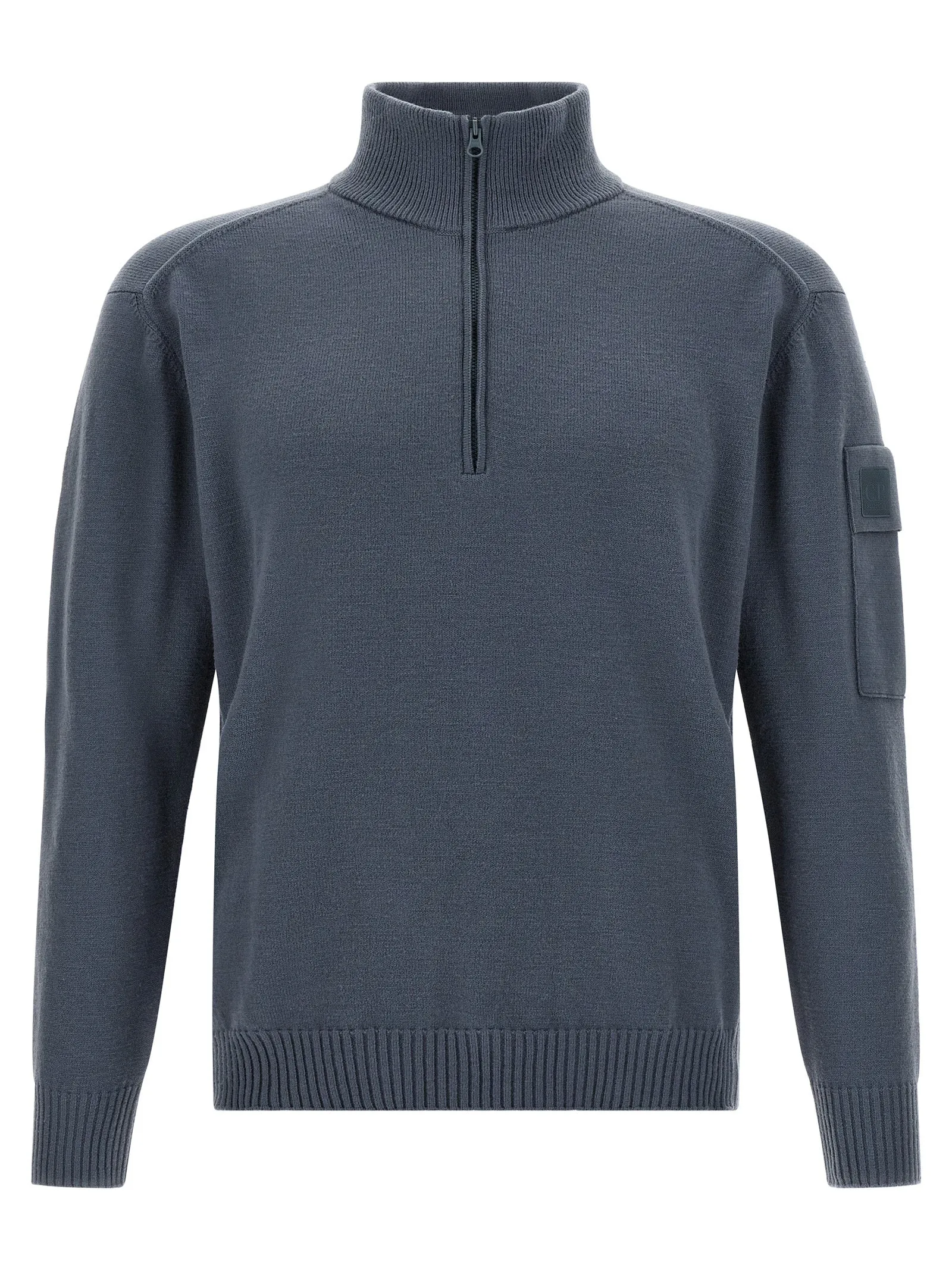 Half Zip Sweater Maglioni Blu