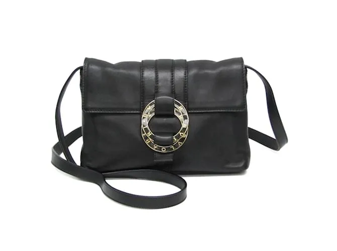 Bulgari Borsa a spalla in pelle da donna Bvlgari 34024 Nero
