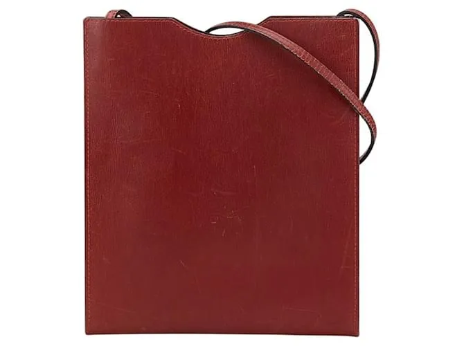 Borsa a Spalla Onimetou di Hermès Rosso Bordò