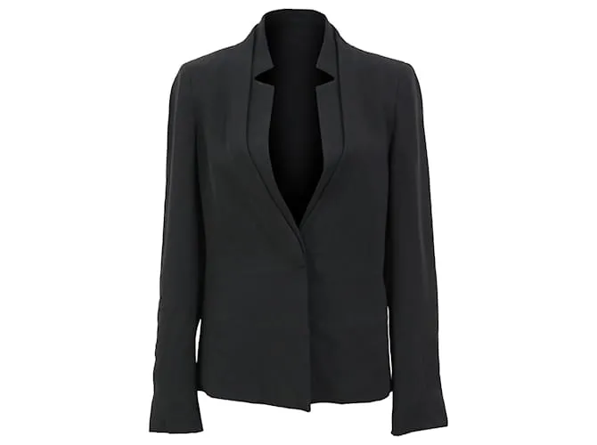 Blazer monopetto in lana nera Max Mara Nero