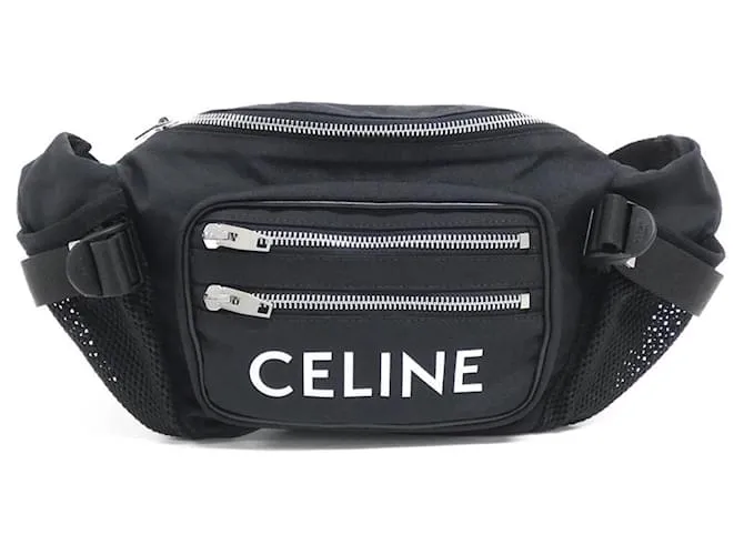 Céline Borsa a cintura grande con zip Celine Nero