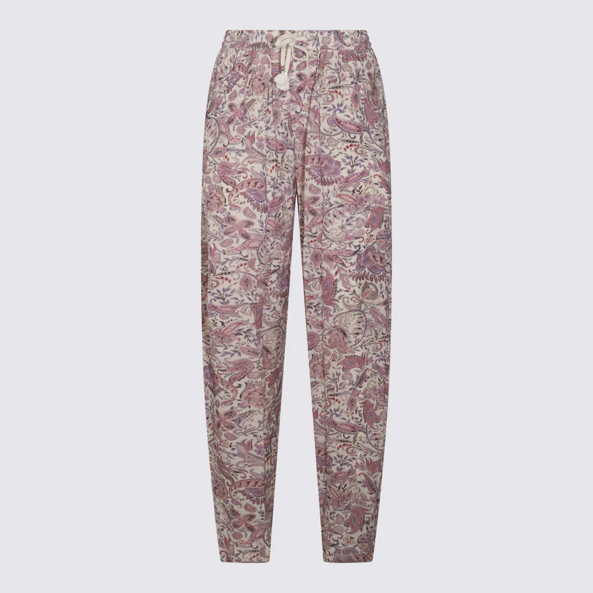 Trousers Ecru/Purple