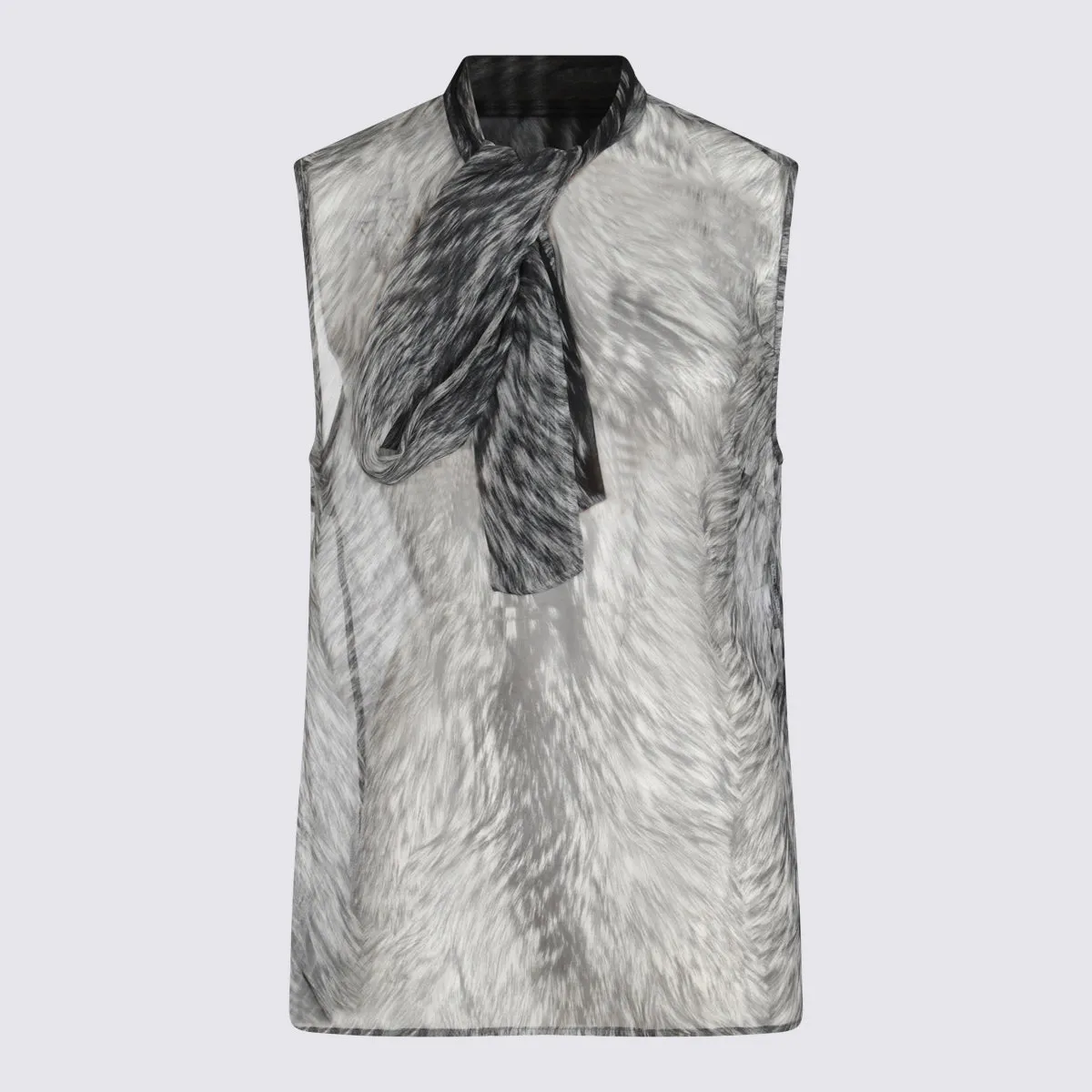 Top Pelliccia F.Do Grigio