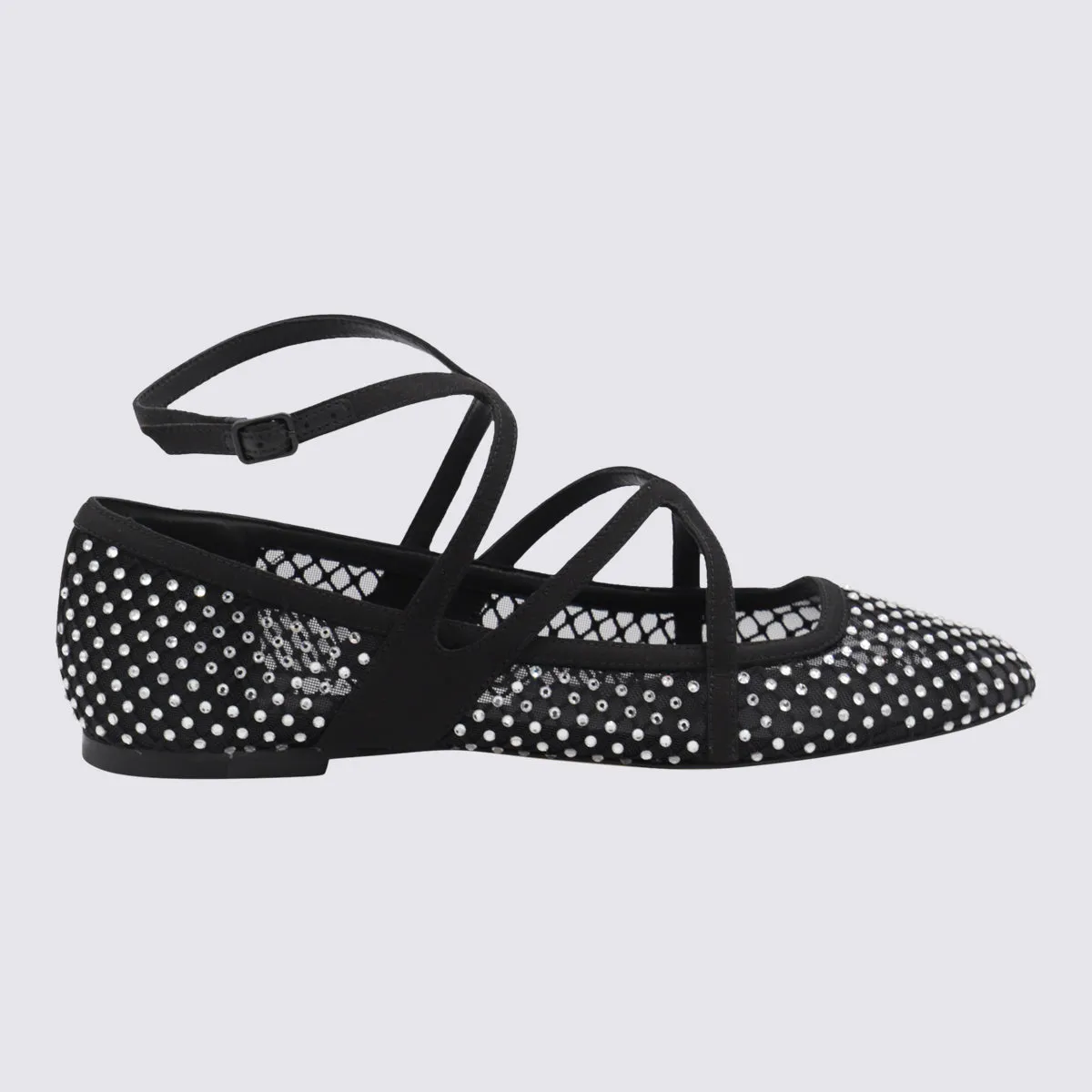 Flat Shoes Black/Crystal