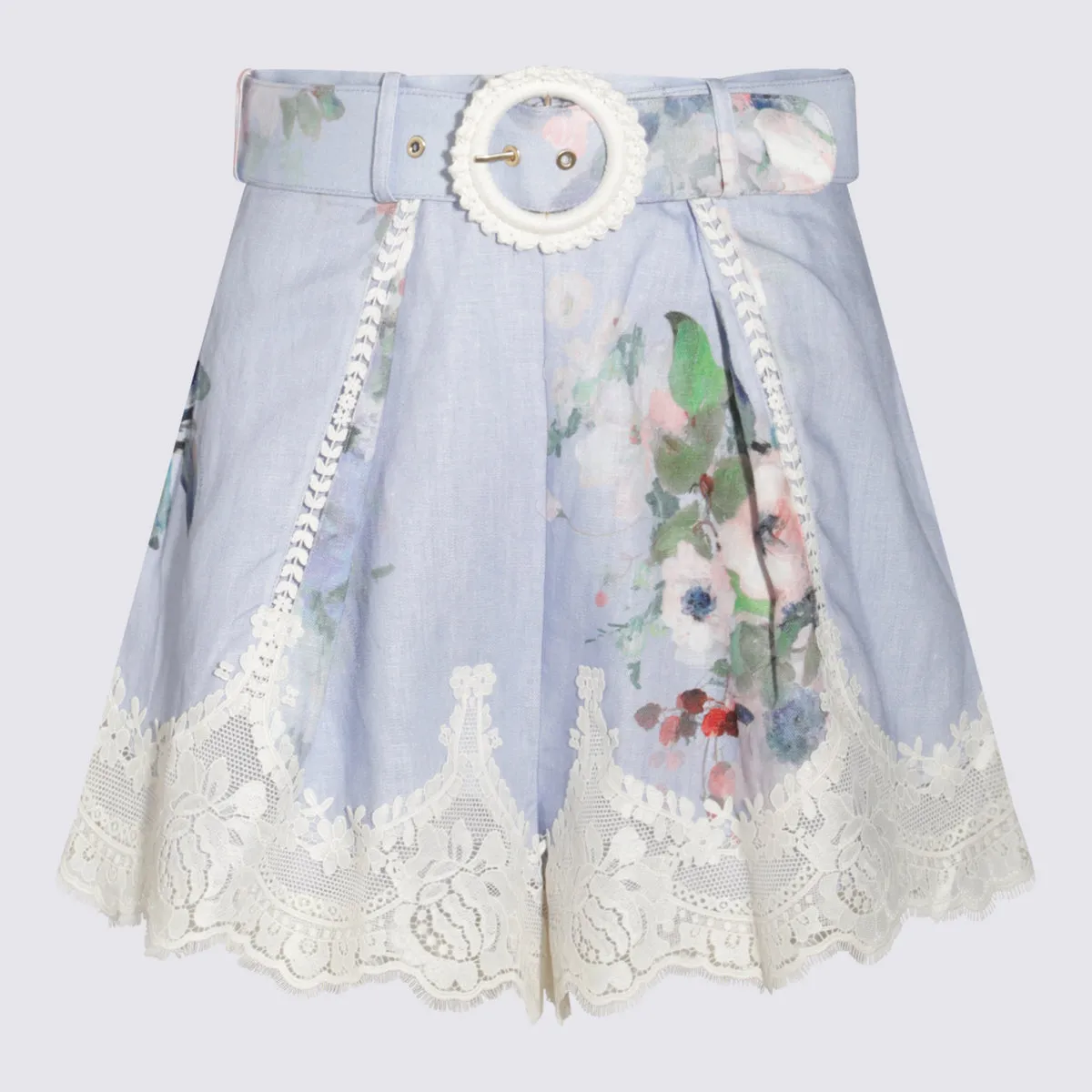 Shorts Light Blue Watercolour Floral