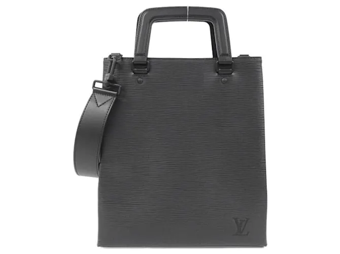 Borsa a Mano Epi Sac Plat Fold Louis Vuitton Nero