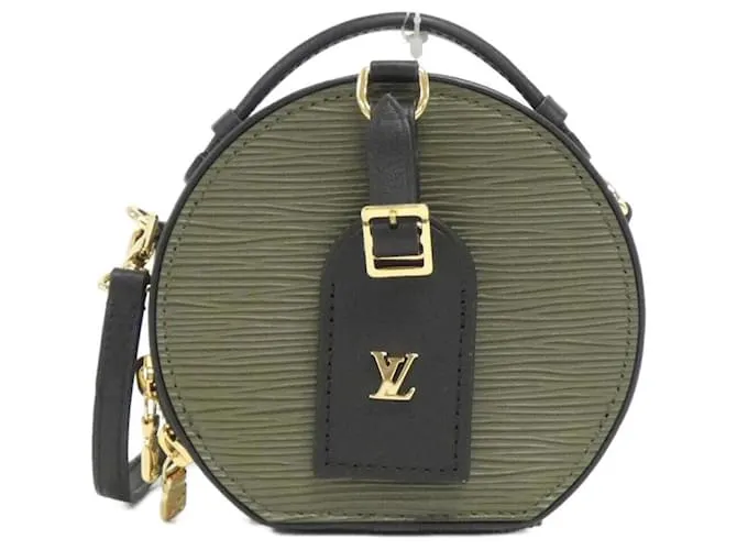 Borsa a Spalla Mini Boite Chapeau Epi Louis Vuitton Cachi