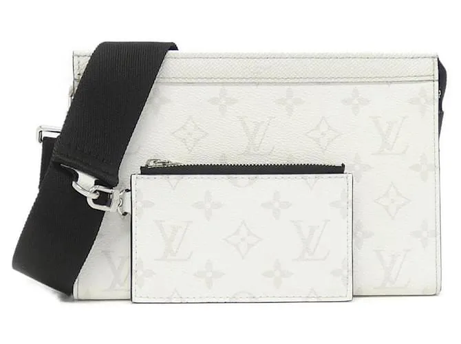 Borsa a Spalla Louis Vuitton Taigarama Gaston Wallet M30935 Bianco