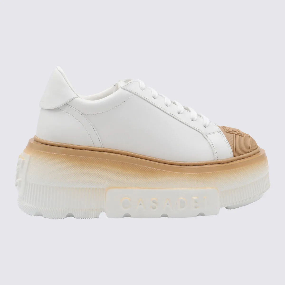 Sneakers Bianco/Nocciola
