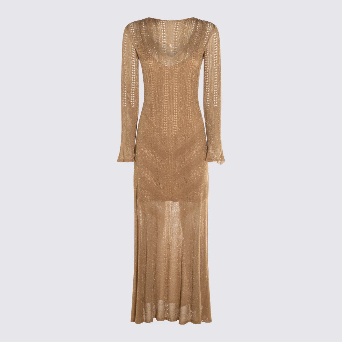 Dresses Golden Green Lurex