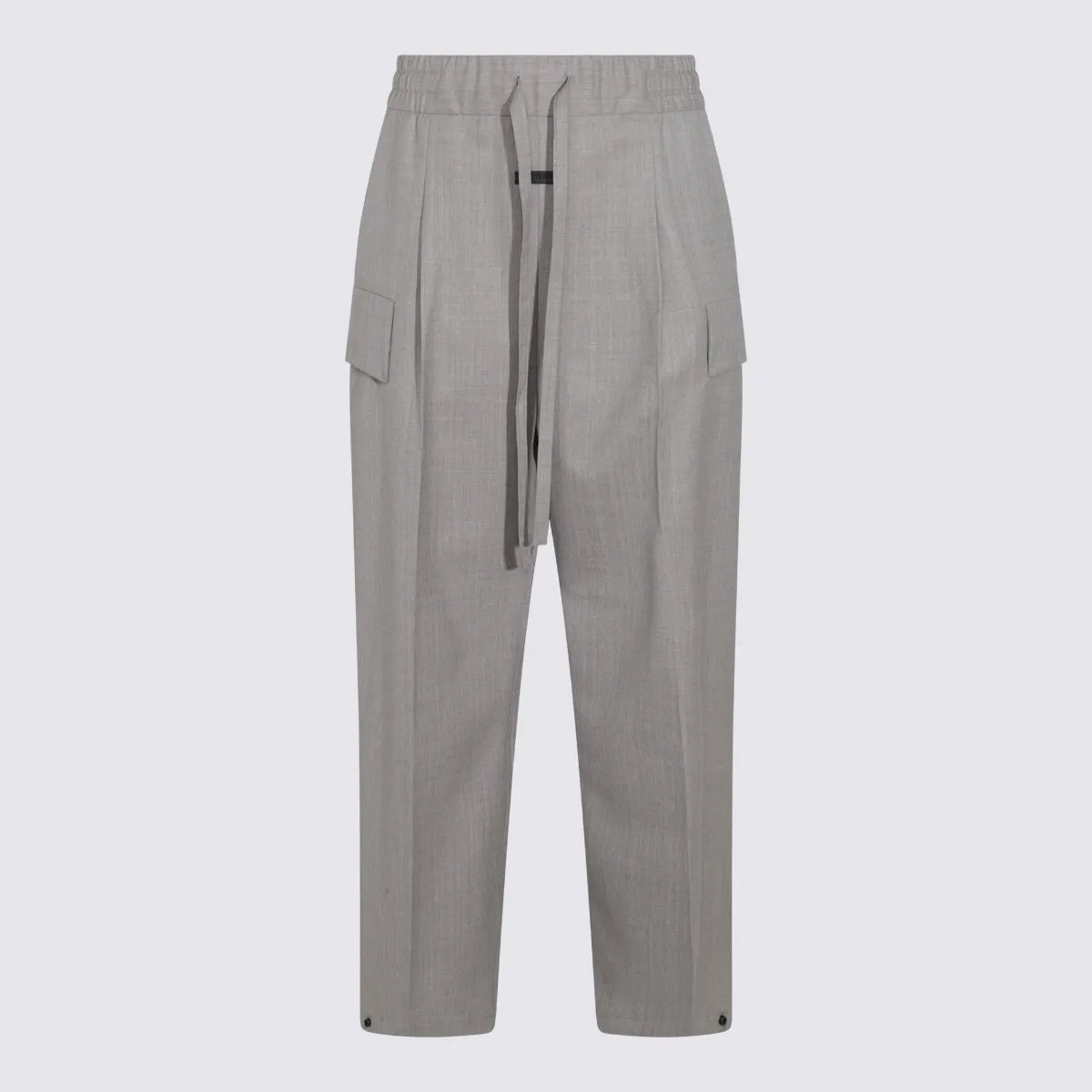 Trousers Melange Grey