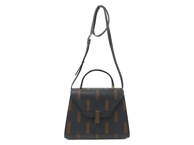 Borsa a mano Valextra Marrone Blu navy