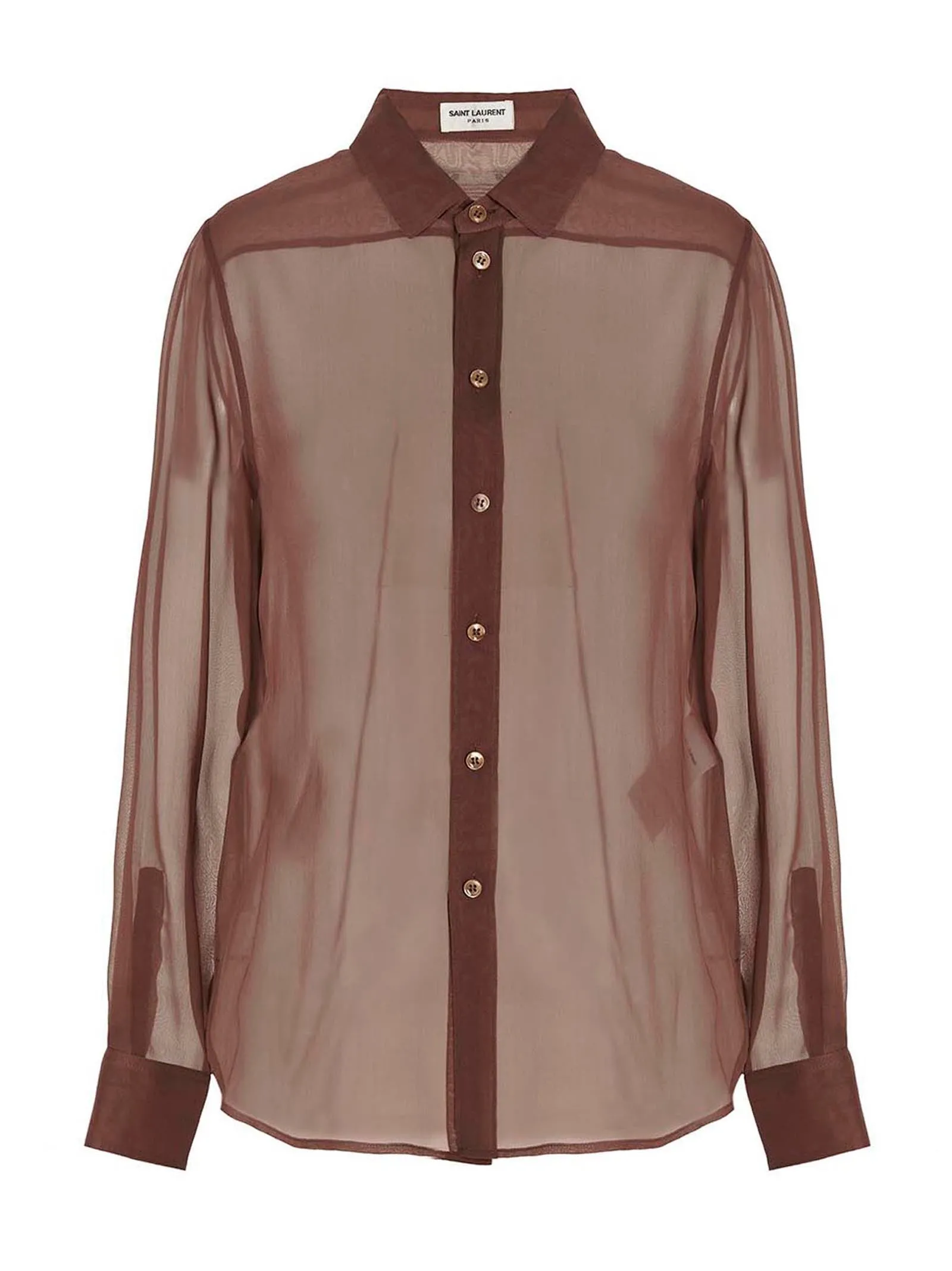 Transparent CrêPe Shirt Camicie Rosa