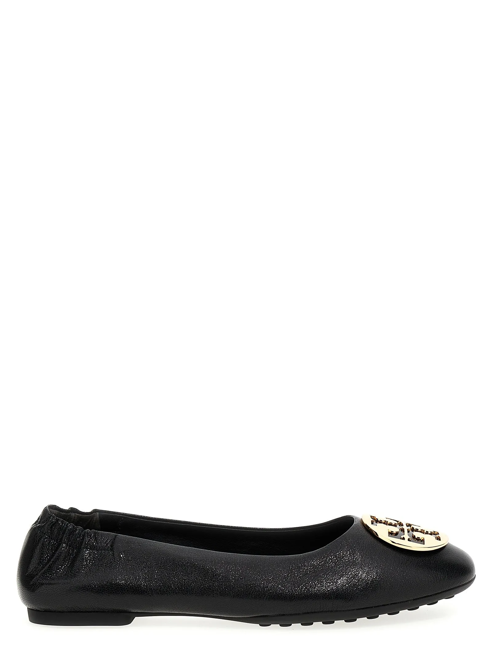 New Logo Flat Shoes Nero
