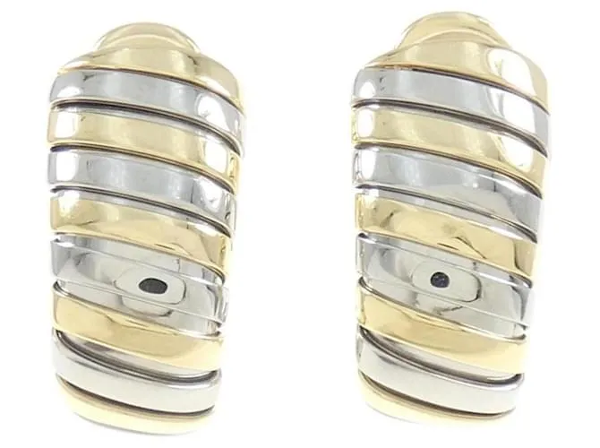 Bulgari Orecchini Clip Tubogas Bvlgari Giallo