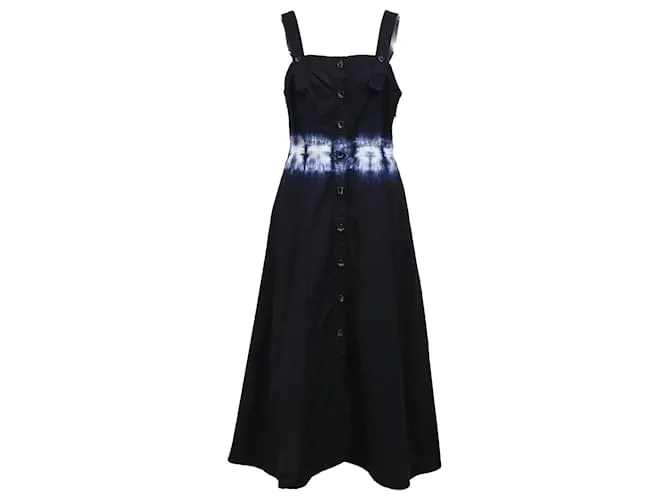 Abito midi con scollo quadrato in cotone navy di Rachel Comey Blu Blu navy