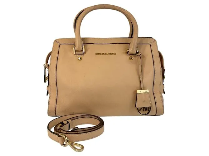 Borsa in pelle Michael Kors 2 in 1 Marrone Beige