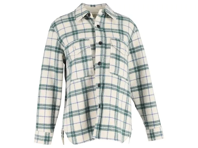 Giacca a quadri Faxon in lana verde Isabel Marant Étoile