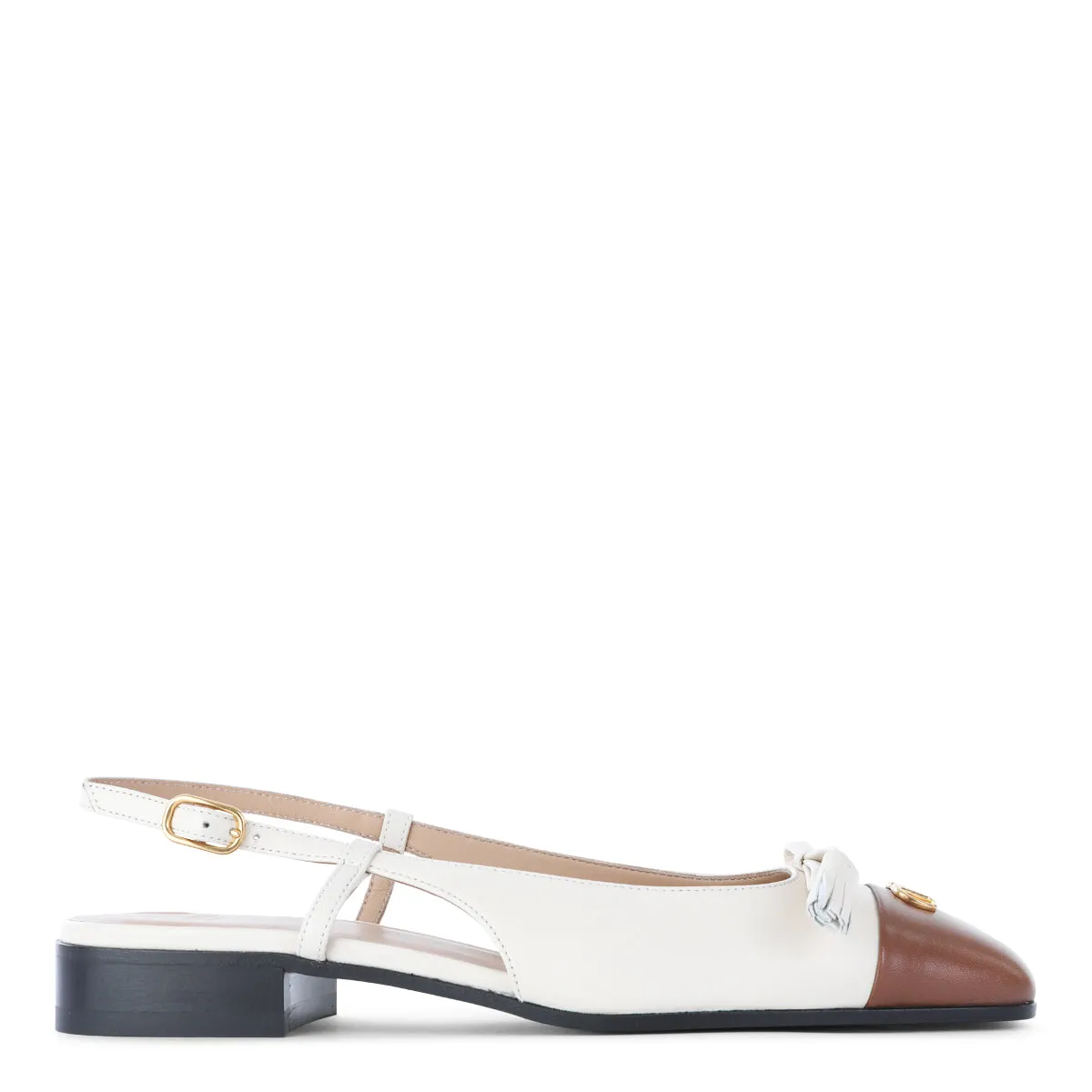 Flat Shoes Butter White/Tabacco