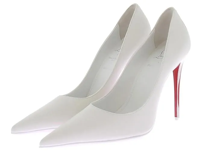 CHRISTIAN LOUBOUTIN Tacchi T.EU 40 Pelle Bianco