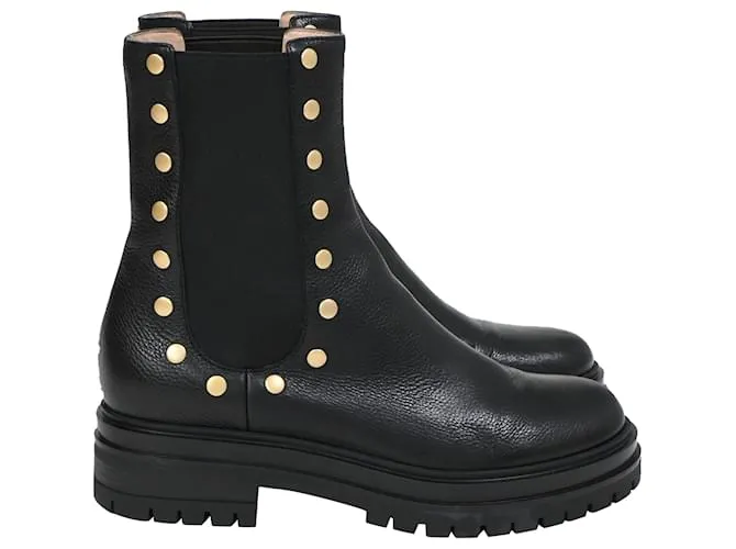 Stivali Flair Stud in pelle nera Gianvito Rossi Nero