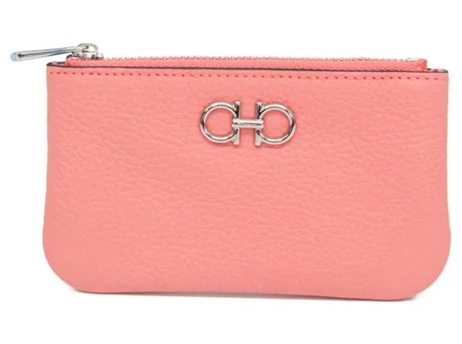 Portafoglio Gancini di Salvatore Ferragamo Rosa