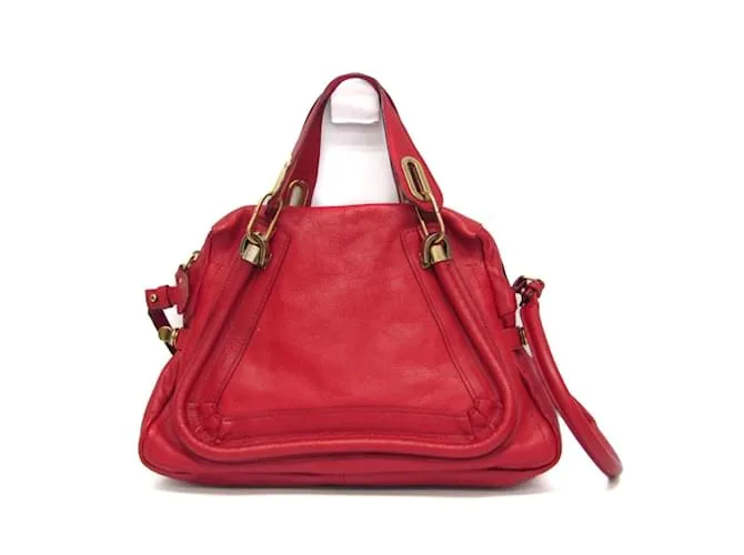 Borsa in pelle da donna Chloé Paraty Rosso