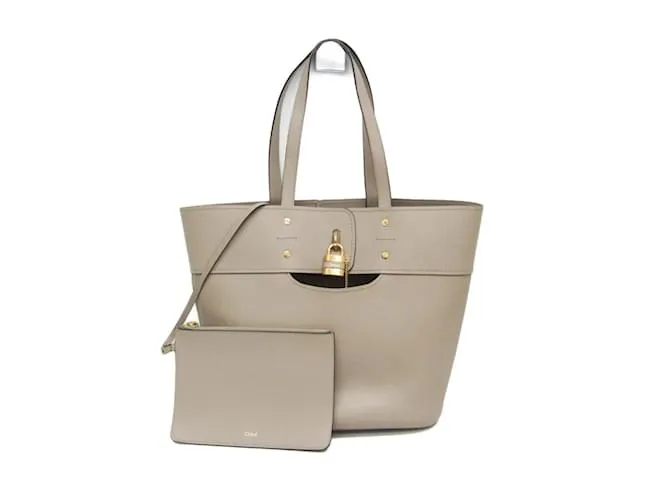 Borsa tote in pelle da donna Chloé Mylo Grigio