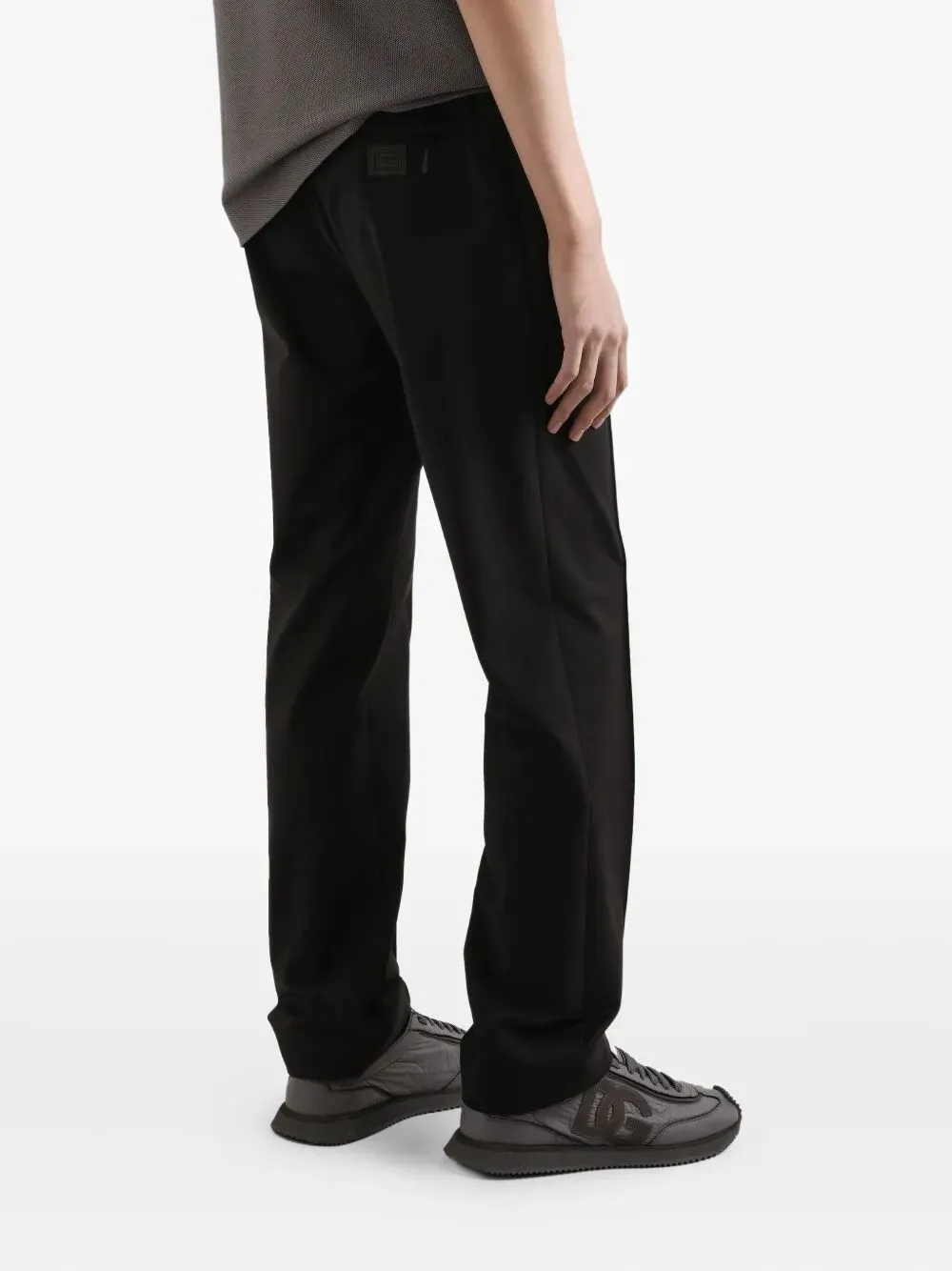 Black Brusched Leather Le Chiquito Long Boucle Handbag