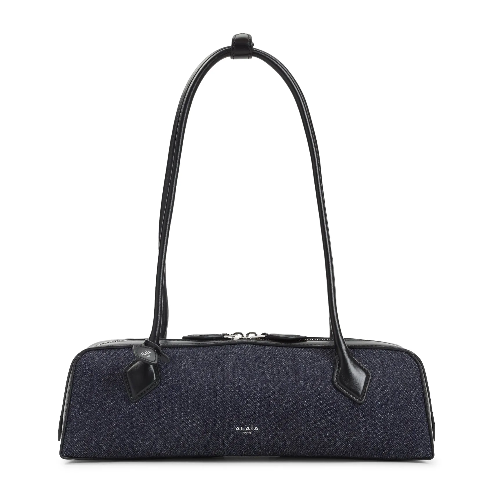 Denim Blue Cotton Teckel Medium Shoulder Bag
