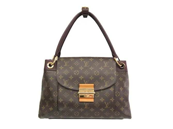 Borsa a spalla Louis Vuitton Monogram Olympe M40579 per donne Bordò Monogramma
