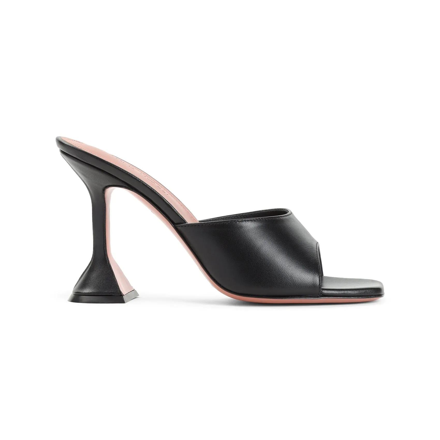 Black Nappa Leather Lupita Slipper