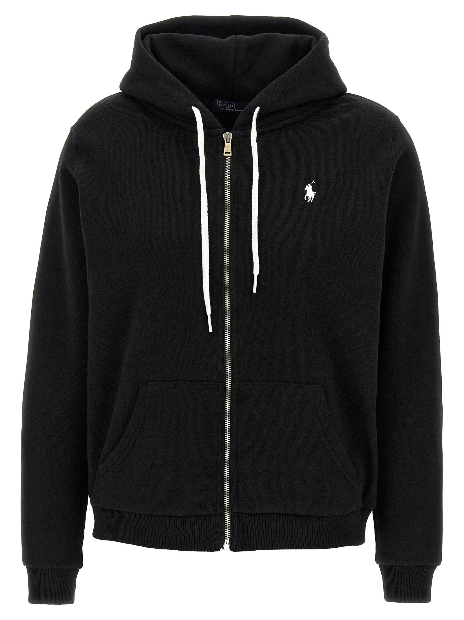 Logo Embroidery Hoodie Felpe Nero