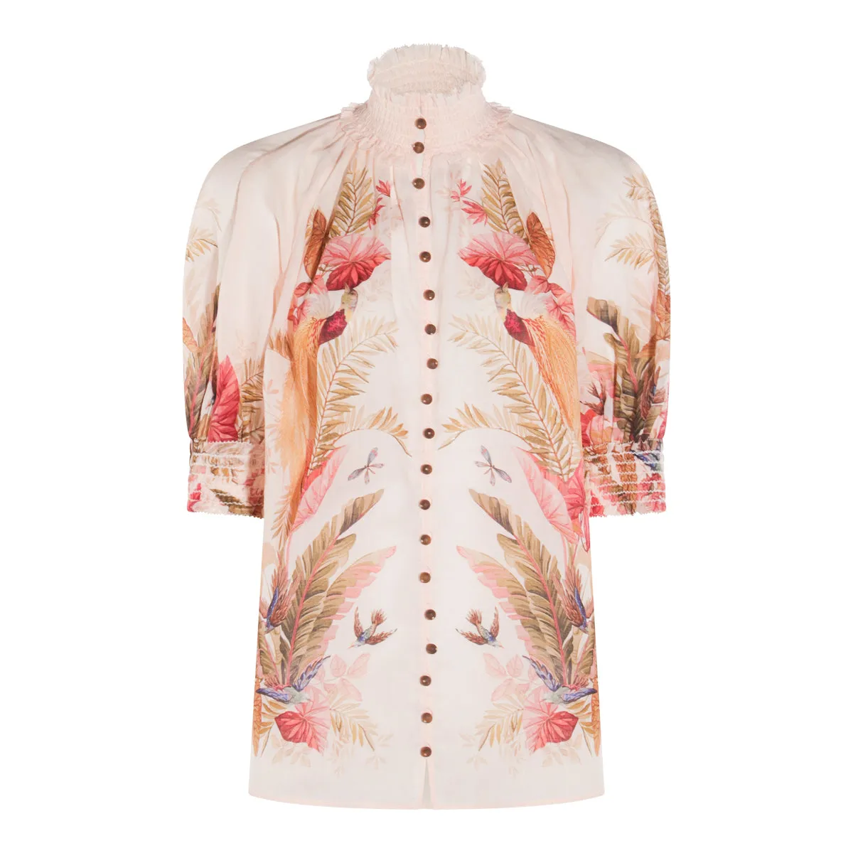 Top Cream Palm Floral