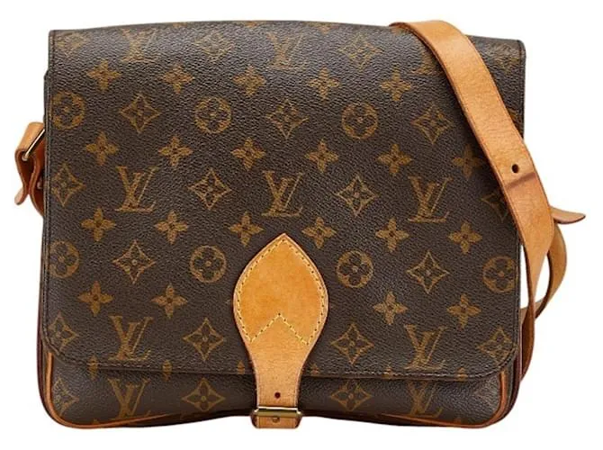 Borsa a Spalla Cartesier GM Monogramma Louis Vuitton Marrone