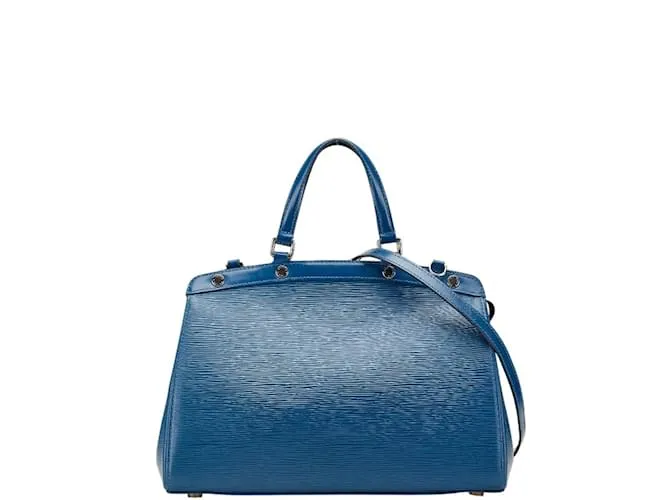 Borsa a spalla Louis Vuitton Epi B MM Blu
