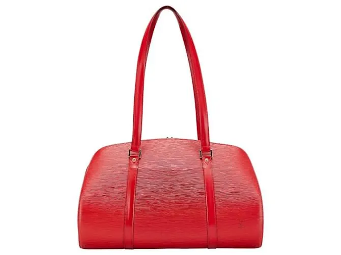 Borsa a Spalla Louis Vuitton Epi Solferino 45 Rosso