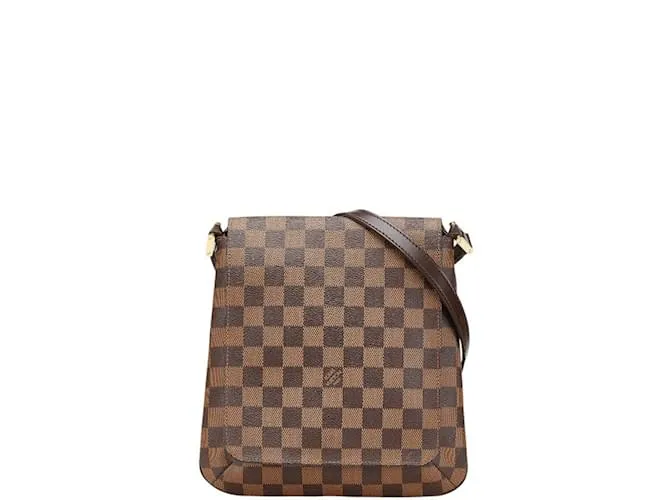Borsa a spalla lunga Damier Musette Salsa di Louis Vuitton Marrone