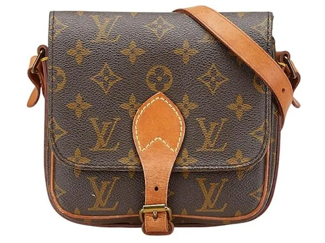 Borsa a Spalla Monogram Mini Cartesier di Louis Vuitton Marrone