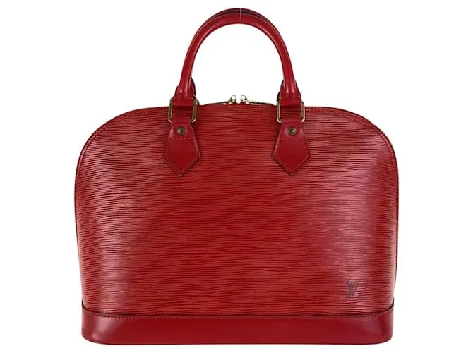Borsa a mano Epi Alma rossa Louis Vuitton Rosso