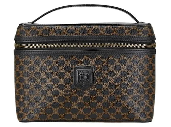 Edge Céline Borsa Vanity Celine Macadam Marrone Nero