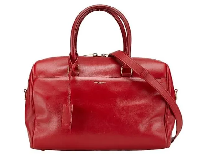 Borsa a mano Baby Duffle Saint Laurent Rosso